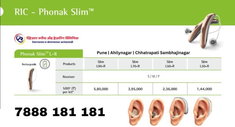stylish and advanced Phonak Slim™ L-R series